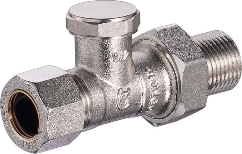 Calido ZAWÓR GRZEJNIKOWY POWROTNY PROSTY 1/2 CALIDO MIEDŹ 15