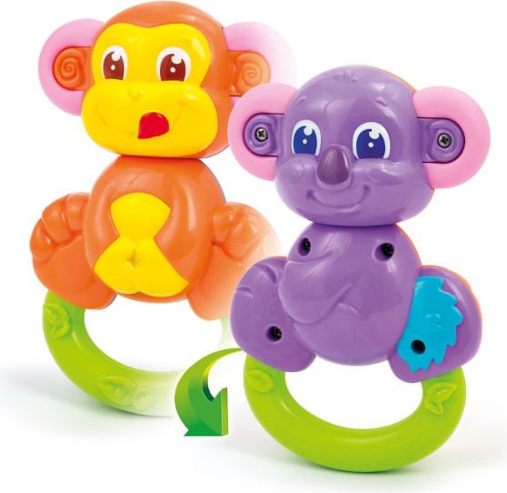 Clementoni CLEMENTONI Grzechotka 2w1 MałpkaMiś - 14996