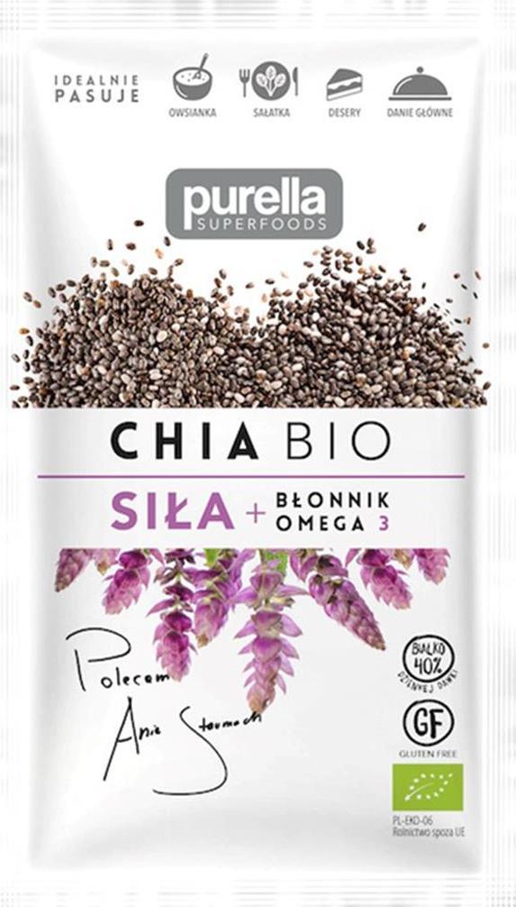 Purella Food Chia BIO. Siła. Błonnik + Omega 3 50 g