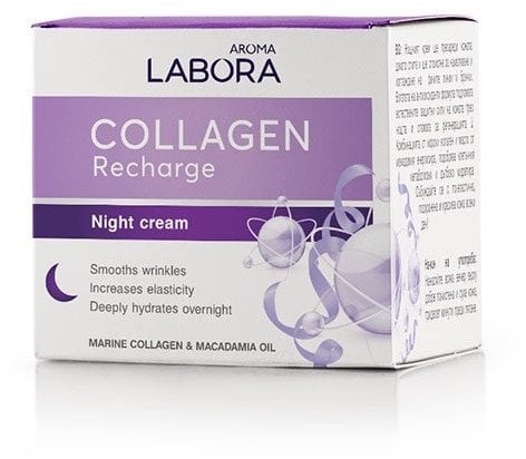 Labora Collagen Recharge Krem na noc wygładzająco-nawilżający z kolagenem 50ml