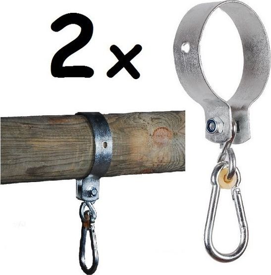 Huśtawka Just Fun ZESTAW 2 SZT. obejm metalowych 120mm