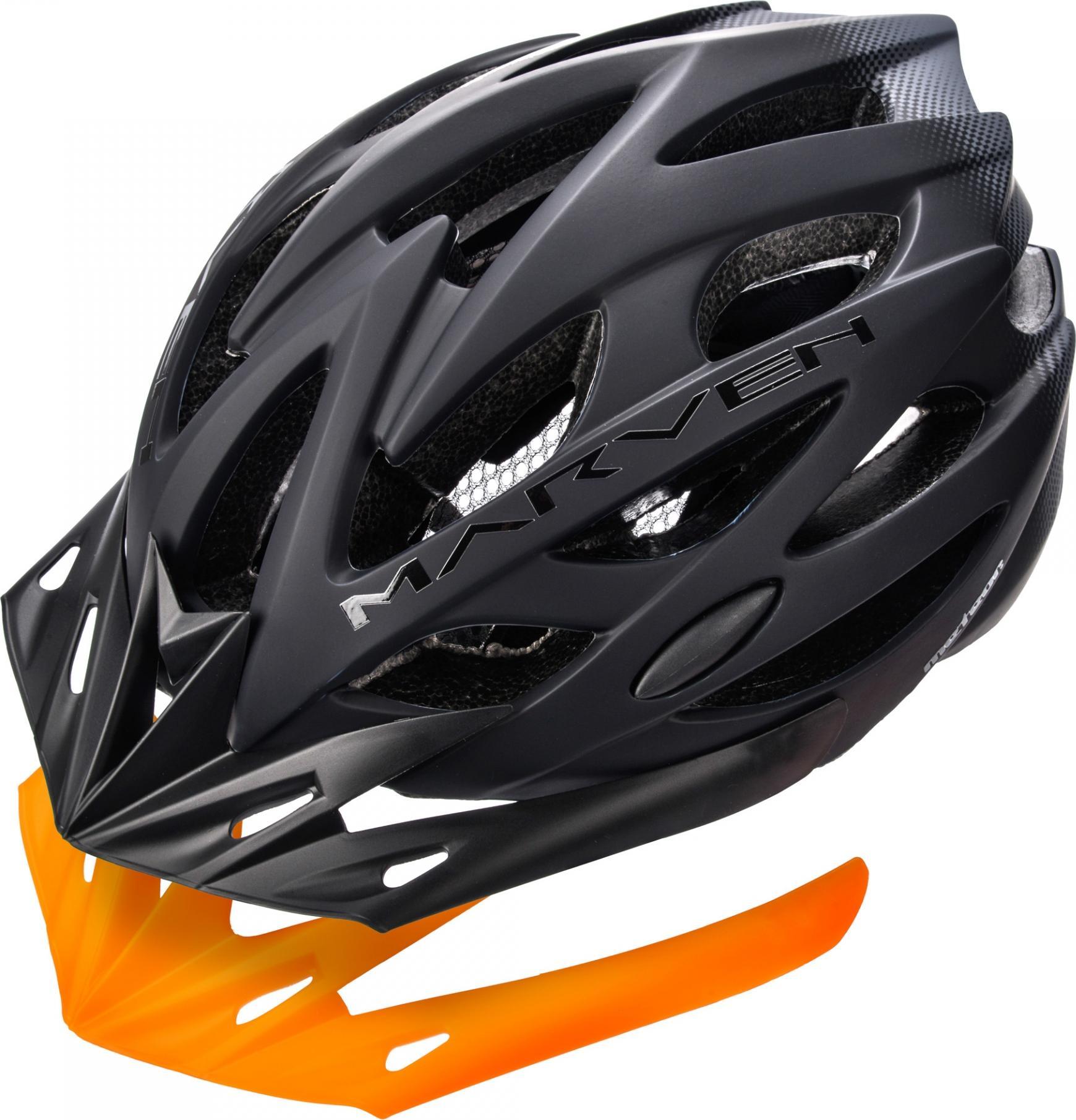 Meteor Kask rowerowy regulowany meteor marven m 55-58 cm czarny
