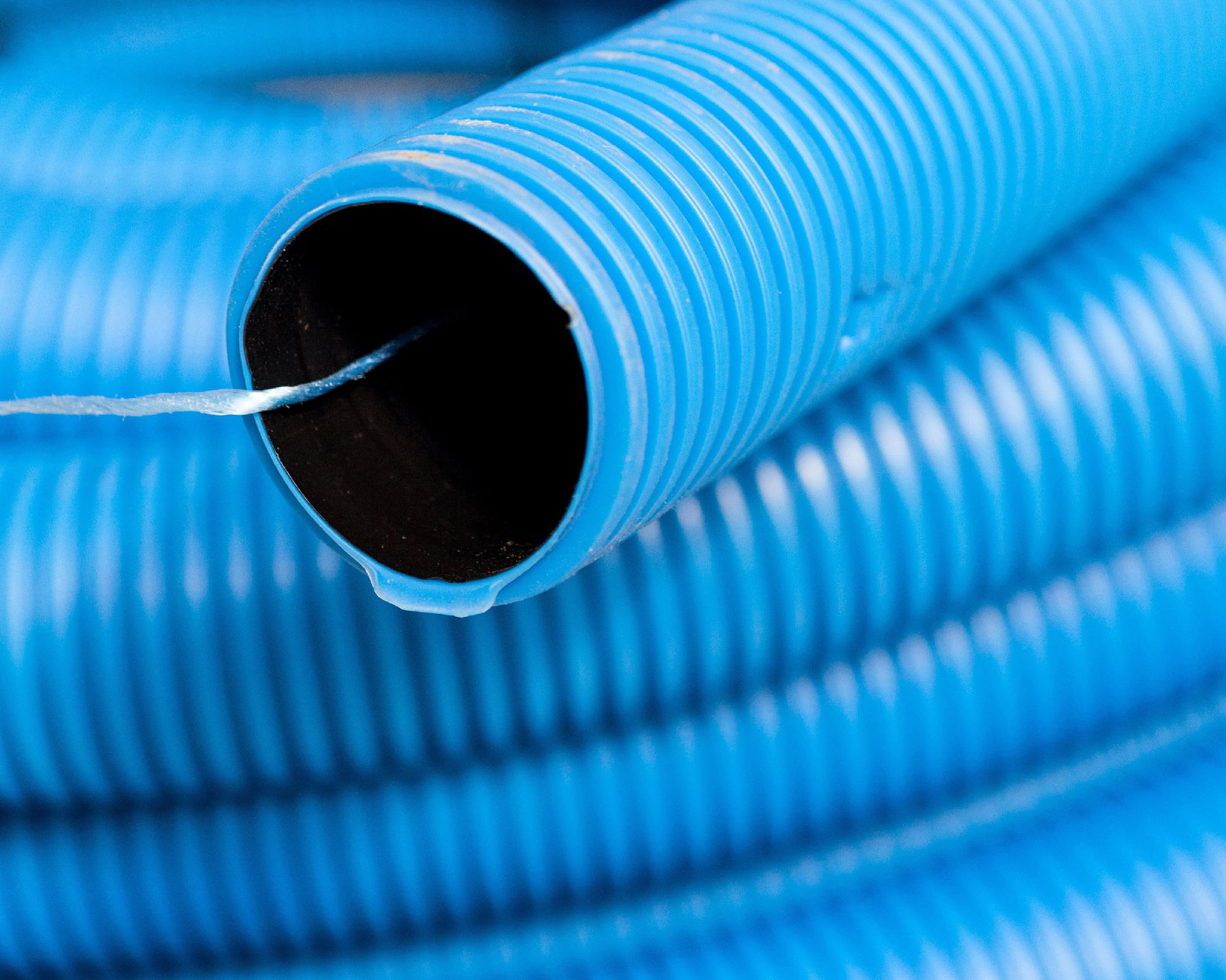 Kopos Rura osłonowa karbowana niebieska 40mm KF (25M/2625M)