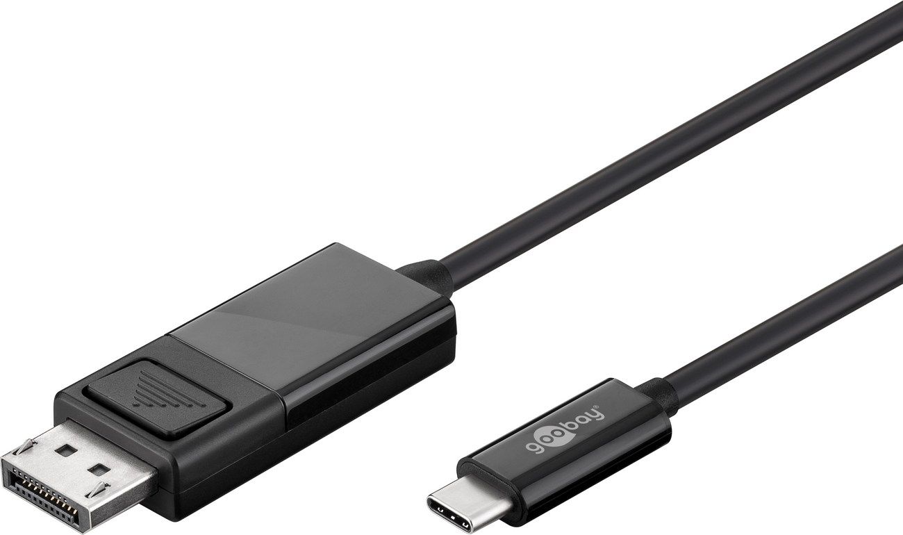 Kabel USB Goobay USB-C - DisplayPort 1.2 m Czarny (79295)