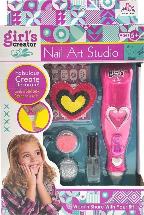 Ciuciubabka Zestaw do dekoracji paznokci Magiczny pył na baterie S101476