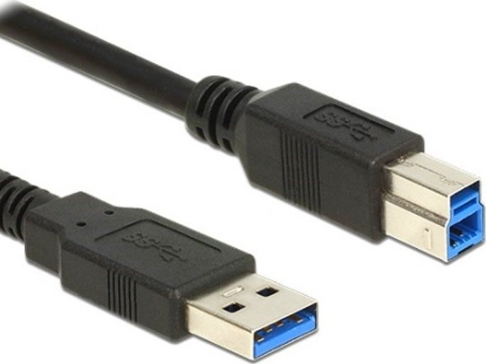 Kabel USB Delock USB-A - USB-B 3 m Czarny (13127)