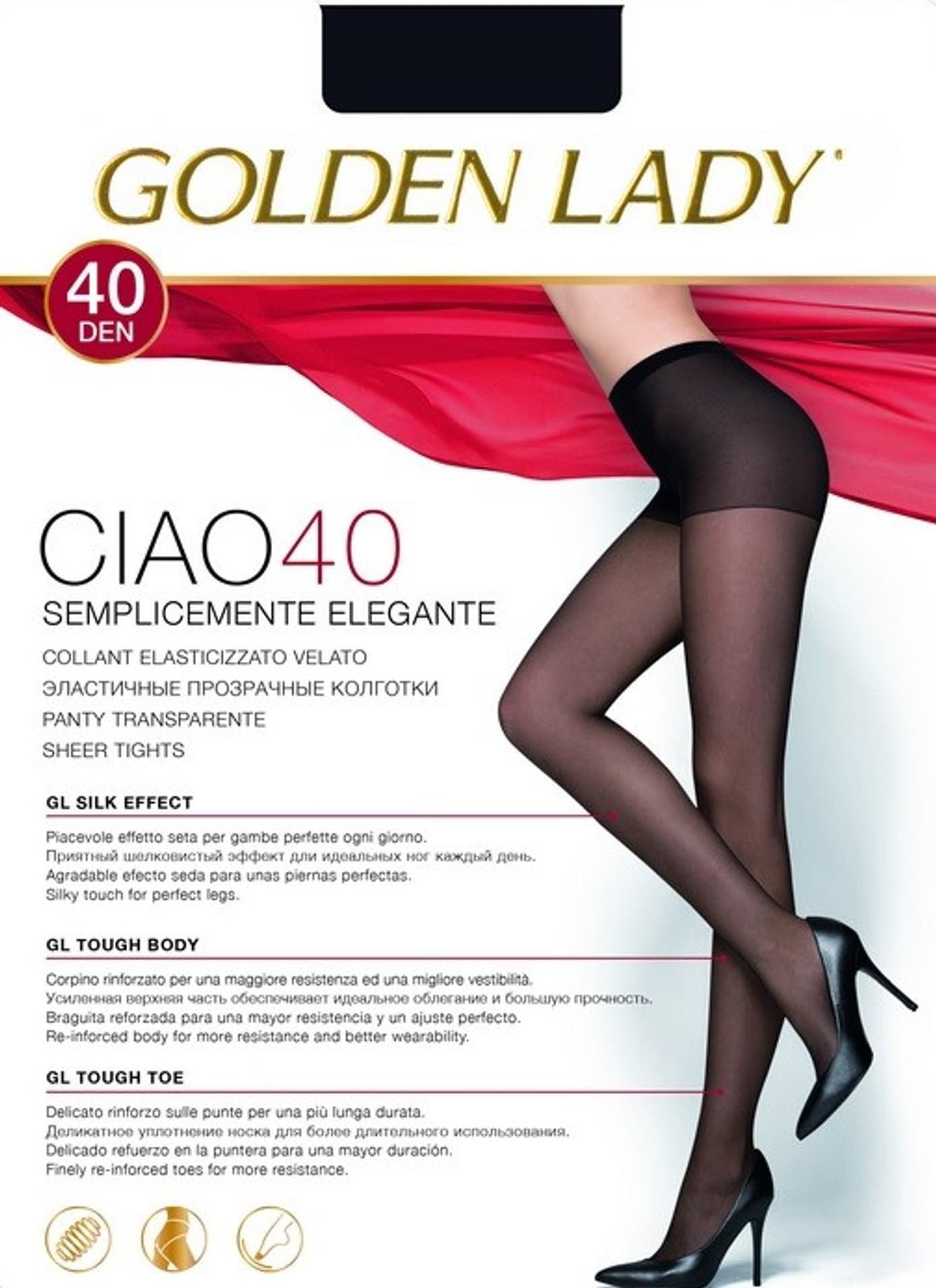Golden Lady RAJSTOPY GOLDEN LADY CIAO 40 (kolor melon, rozmiar 5)