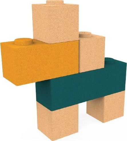 Elou Ekologiczna układanka korkowa 6 sztuk (EL-810418)