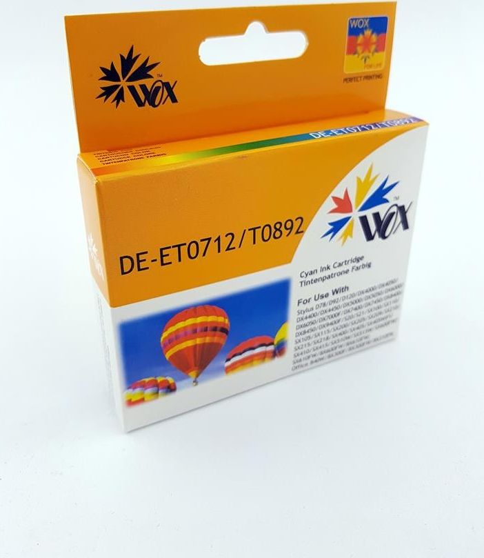 Tusz Wox Tusz T0712 Cyan (T0892)