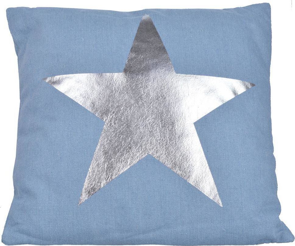 Upominkarnia Poduszka z srebrną gwiazdką 45x45 cm