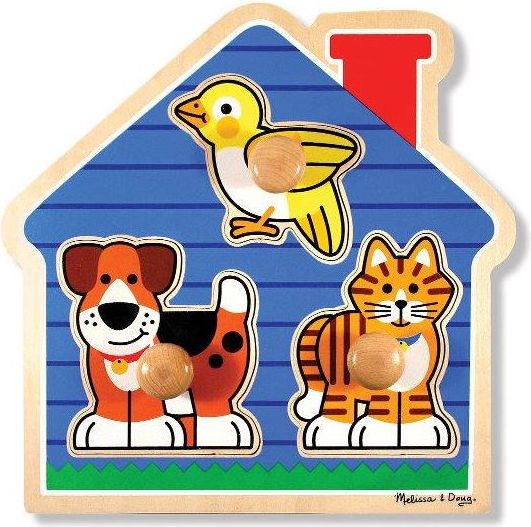 Melissa & Doug Puzzle Dom Zwierzęta Large Peg (12055)