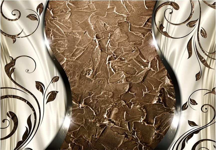 DecoNest Fototapeta - Brązowe gałązki - 200X140