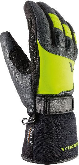 Viking Rękawice narciarskie męskie Stubai Primaloft Aerogel czarno-zielone r. 7 (110/20/0740)