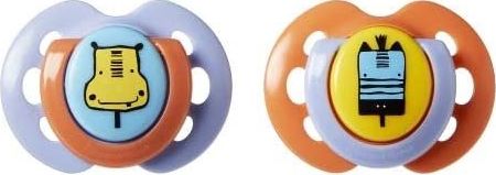 Tommee Tippee Smoczek Fun Style uspokajający 0-6 mc, 2 szt