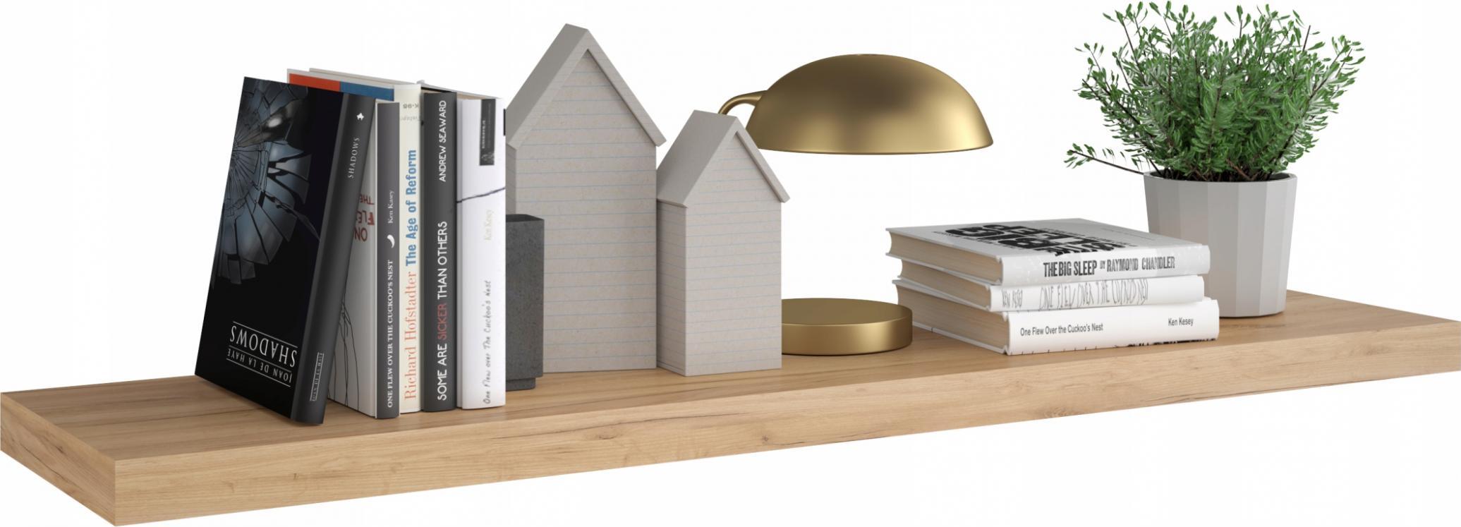 YRKE Wisząca półka ścienna 90x25x36 YRKE Dąb złoty