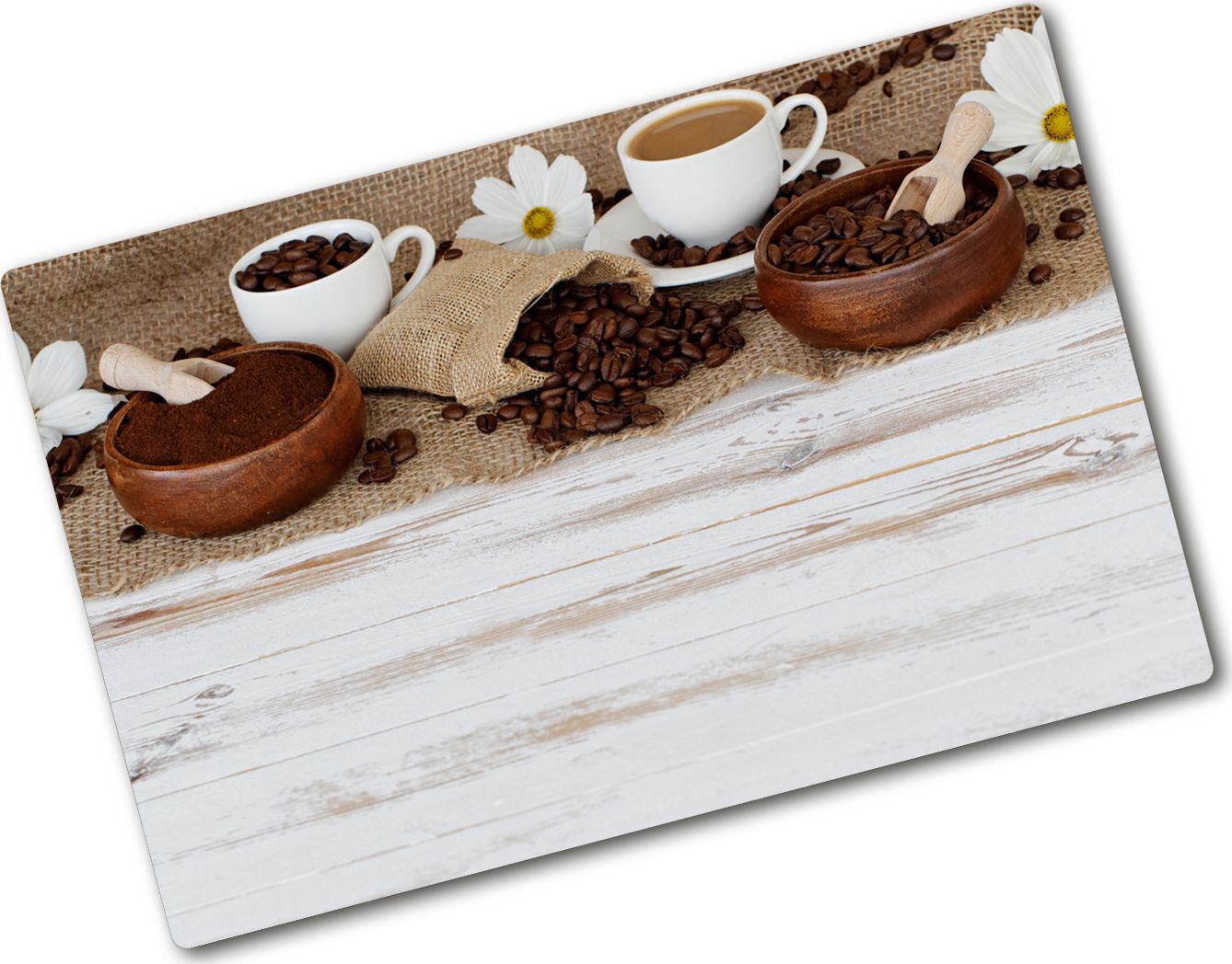 Deska do krojenia Tulup szklana Filiżanka kawy 12 80x52cm