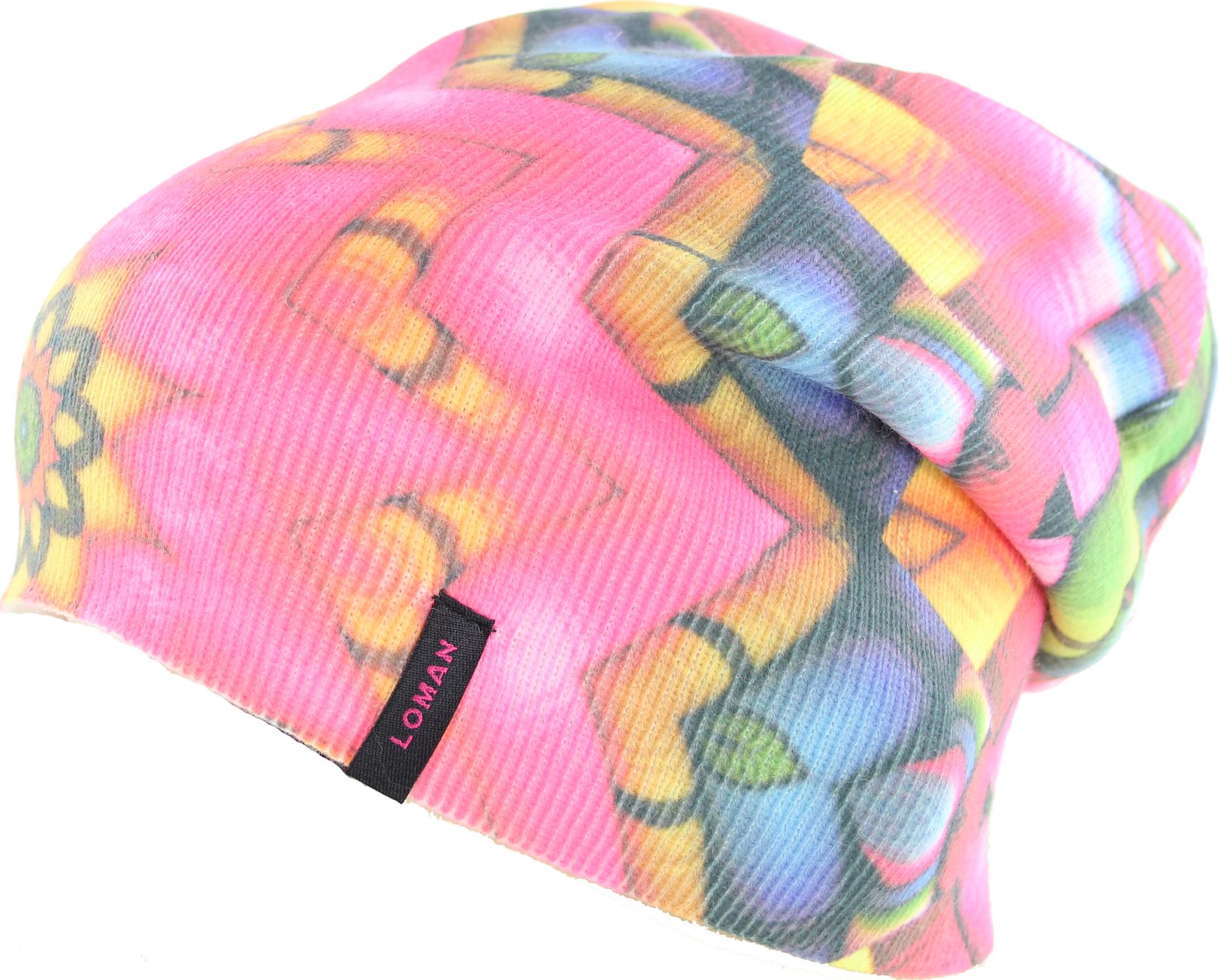 Lomani Czapka damska KALEIDOSCOPE 16 Loman Kolor wielokolorowy