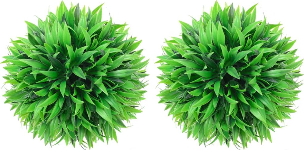 vidaXL Kule sztucznego bukszpanu, 2 szt., 30 cm