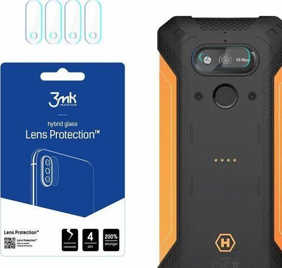 3MK Szkło hybrydowe na obiektyw aparatu 3MK Lens Protection MyPhone Hammer Explorer Plus Eco [4 PACK]