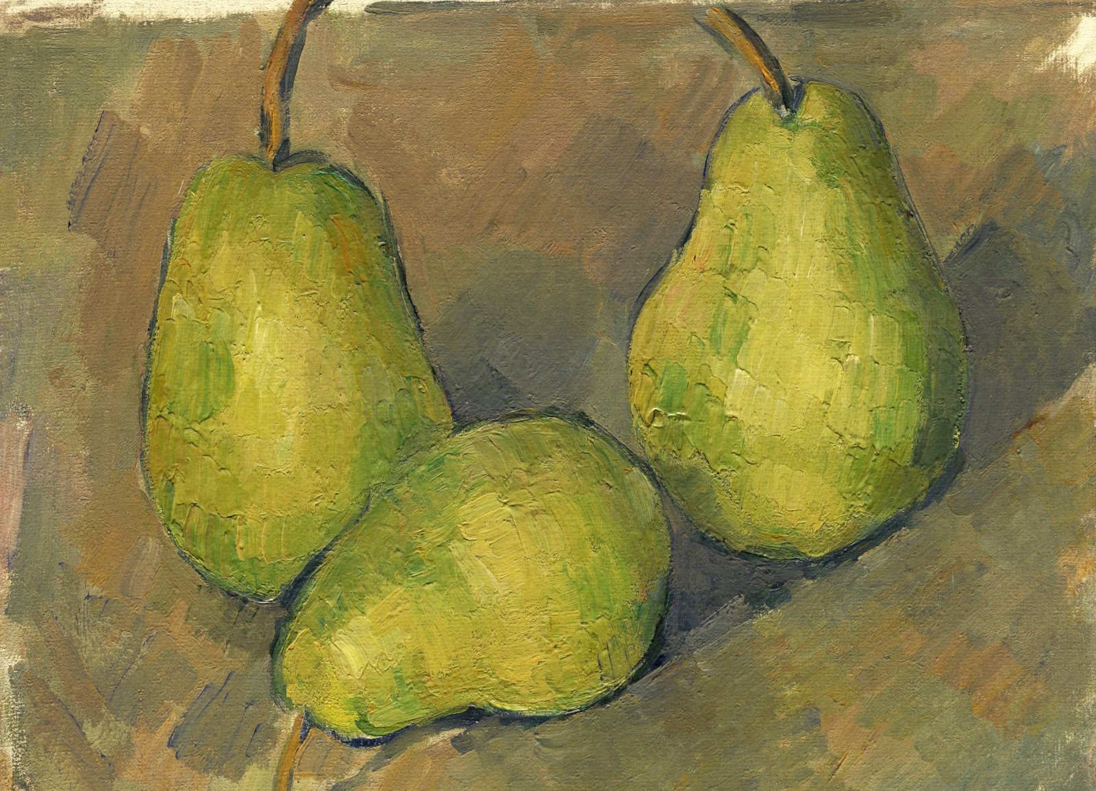 Plakat 18x13cm Three Pears, Paul Cezanne Vintage do Salonu