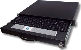 Aixcase 48.3cm Tastaturschublade 1HE, leer schwarz - AIX-19K1U-B