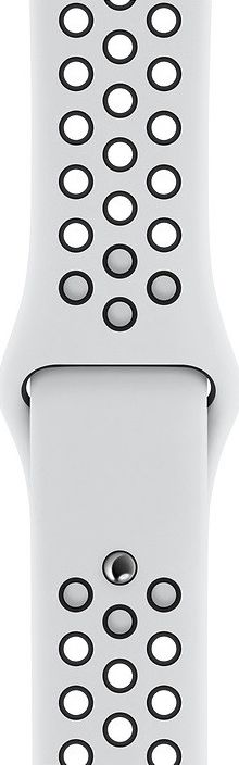Apple Pasek sportowy Nike w kolorze czystej platyny/czarnym do koperty 44 mm - S/M i M/L-MX8F2ZM/A