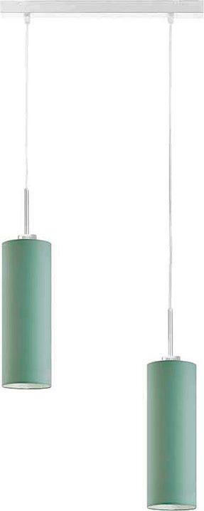 Lampa wisząca Lumes Podwójna lampa wisząca tuba z białym stelażem - EX364-Maderix - 18 kolorów Beton