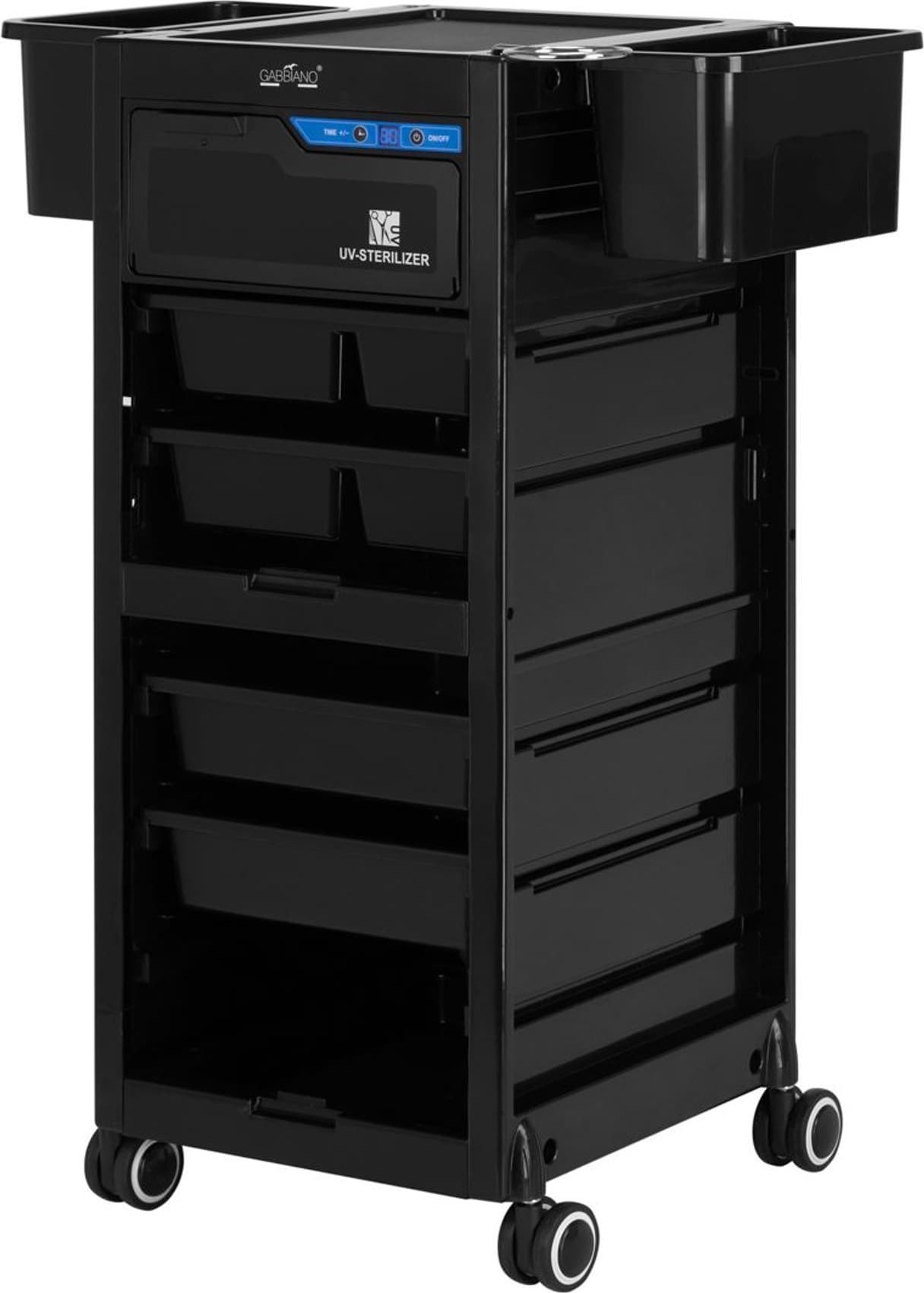 Activeshop Gabbiano pomocnik fryzjerski ze sterylizatorem UV 68UV czarny