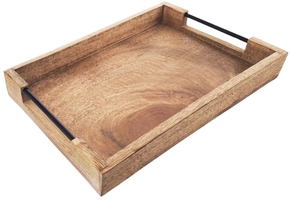 Taca drewniana do serwowania przekąsek MANGO 40.5x30.5x6cm ORION 153881