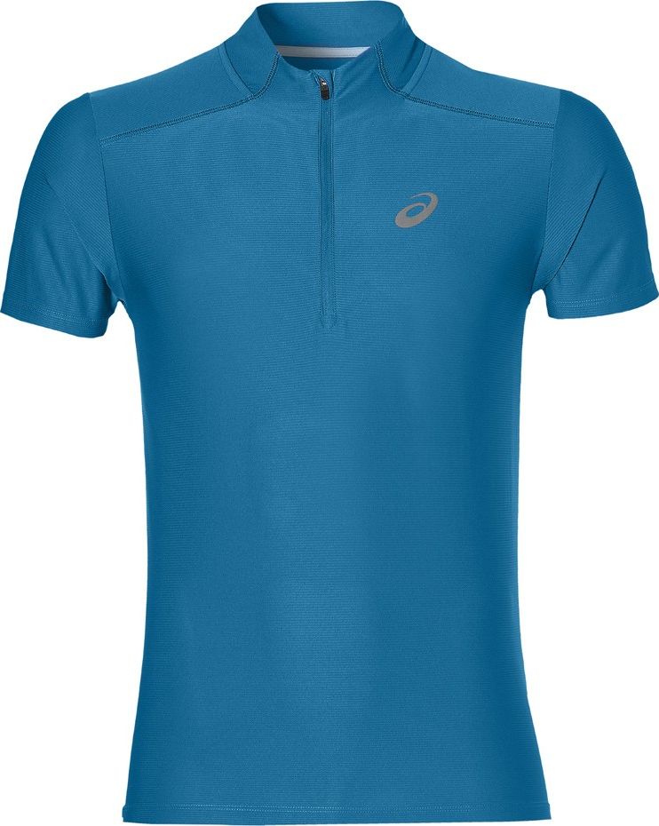 Asics Koszulka męska do biegania Asics Running Essentials 1/2 Zip Top niebieska 134087 8154