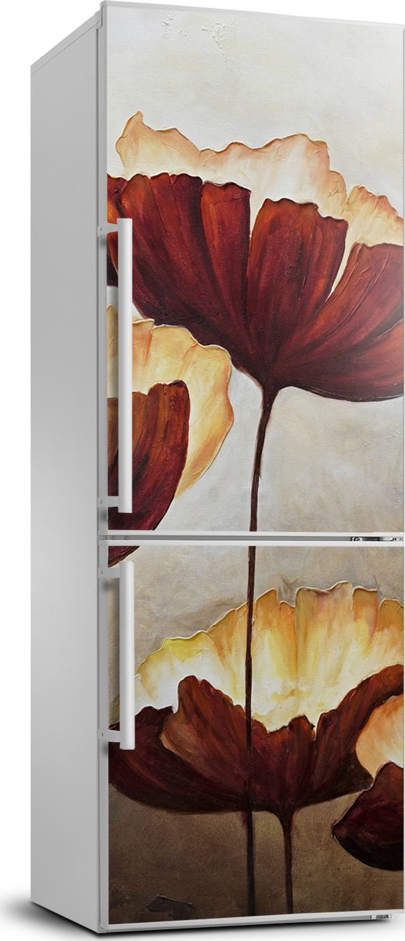 Tulup Naklejka samoprzylepna na lodówkę 70x190 cm lodówkę Maki