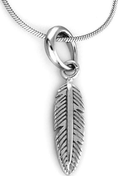 Lovrin Srebrna przywieszka 925 zawieszka pióro 1,14g