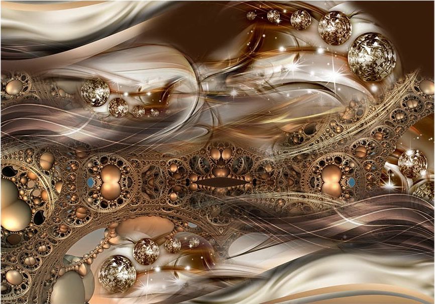 DecoNest Fototapeta - Klejnot brązu - 200X140