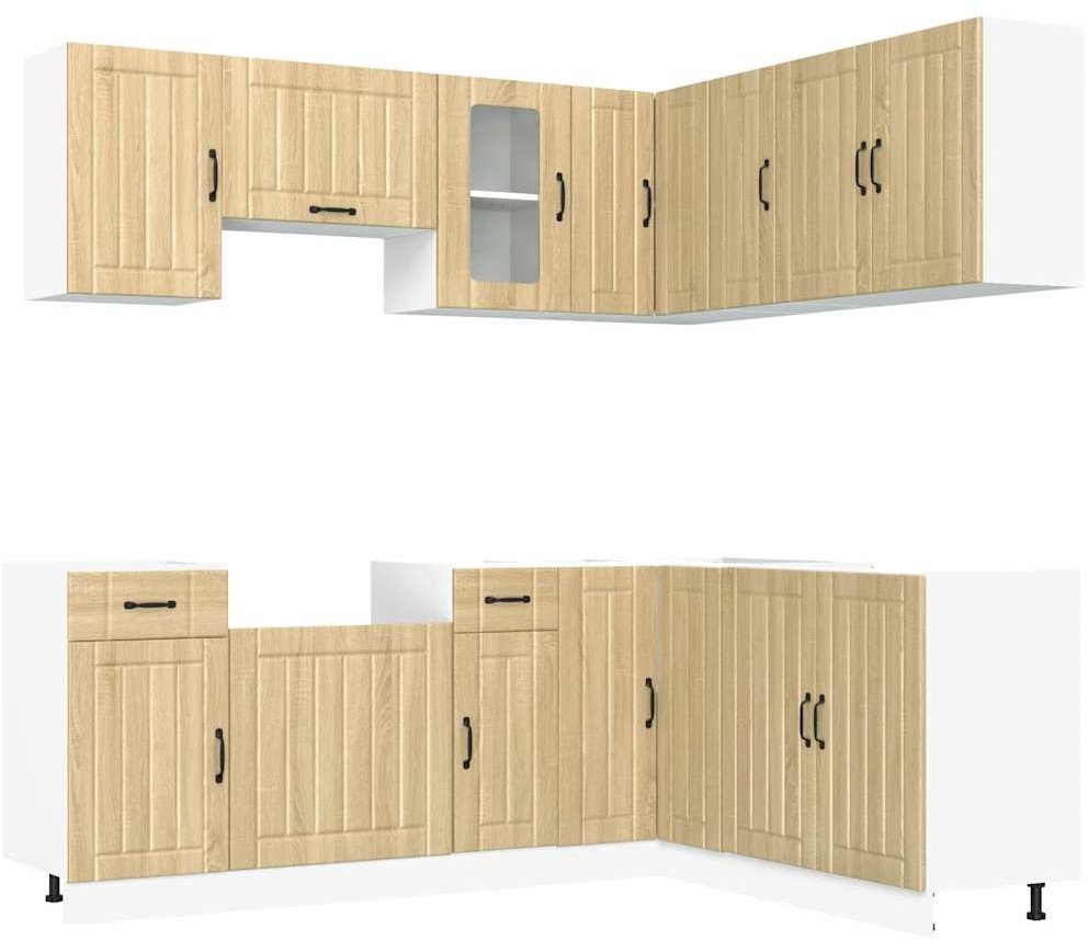 Zestaw szafek kuchennych, Lucca, 11-częściowy, dąb sonoma