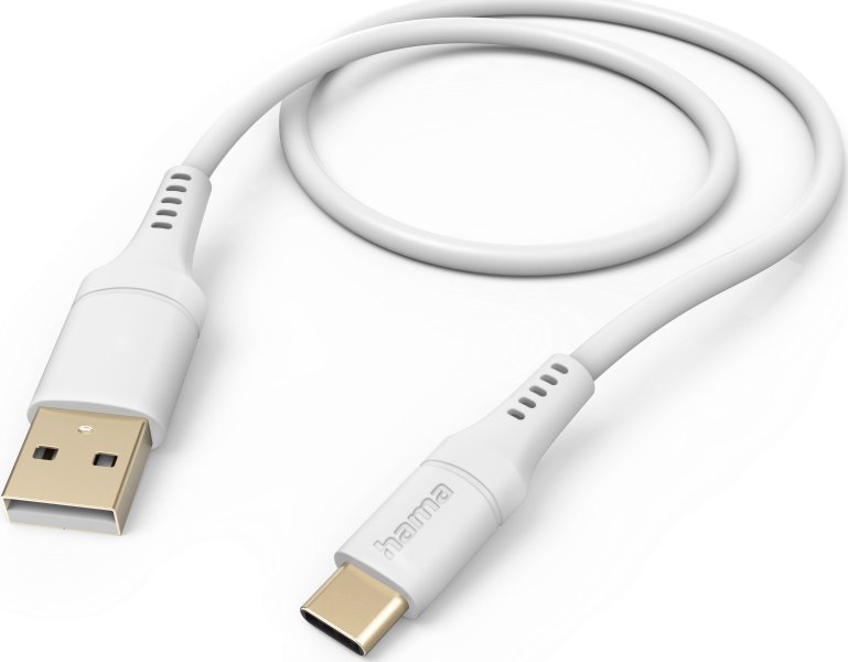 Kabel USB Hama USB-A - USB-C 1.5 m Biały (002015710000)