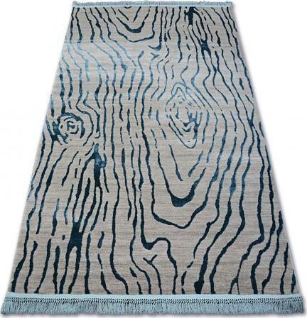 Dywany Łuszczów Dywan AKRYL MANYAS 195AA Szary/Niebieski frędzle, 160x230 cm