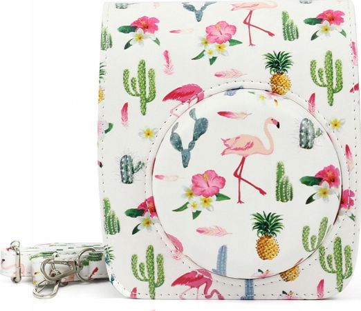 Pokrowiec LoveInstant Futerał Etui Pokrowiec Fujifilm Instax Mini 90 Neo - Flamingi