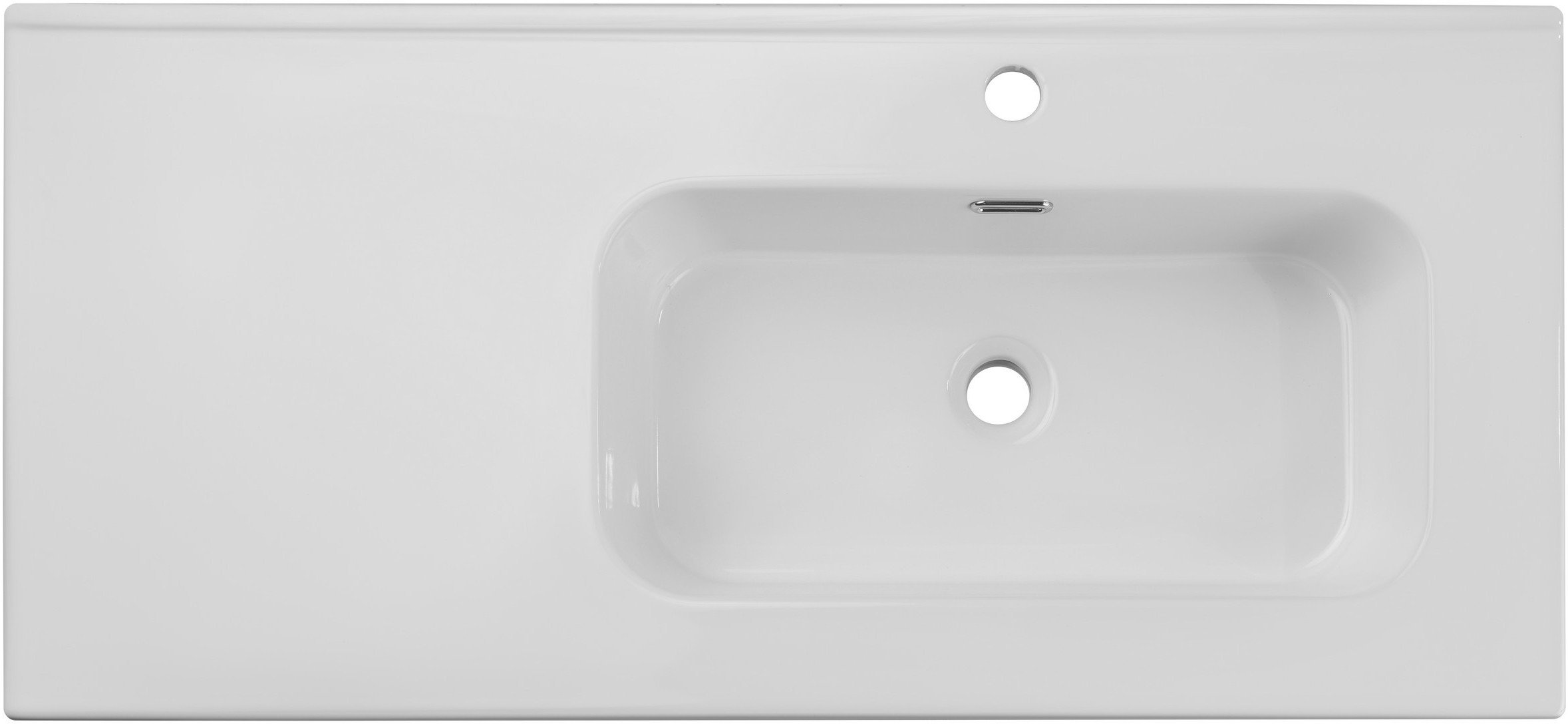 Umywalka meblowa jednokomorowa 100cm z blatem ceramicznym