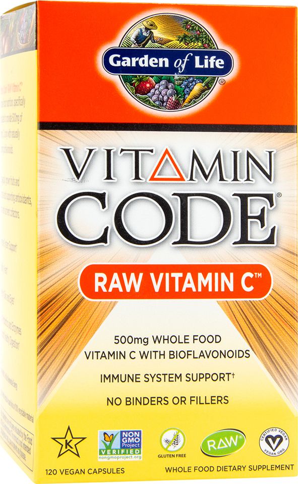 Garden of Life Garden of Life - Vitamin Code RAW, Witamina C, 500 mg, 120 vkaps