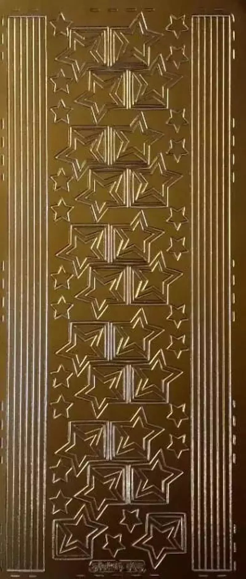 Quantec Stiker ażurowy 10x23cm bordura złoty