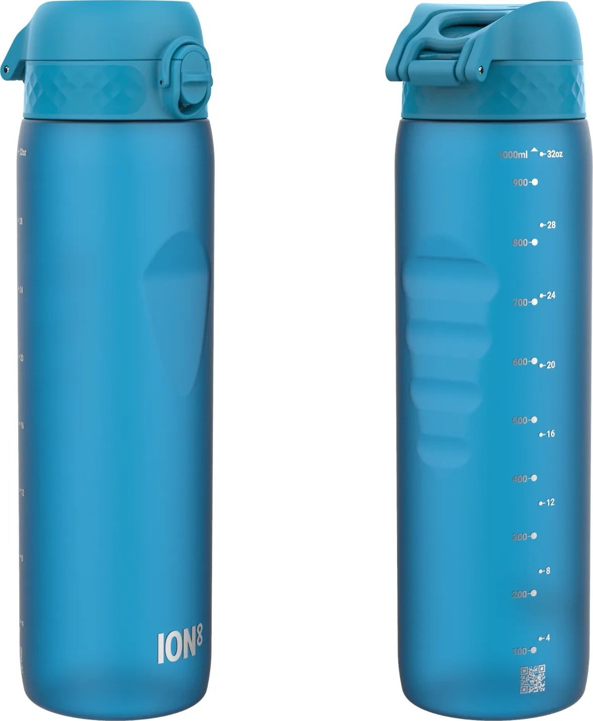 ion8 ION8 Niebieska butelka na wodę z miarką motywacyjną 1000 ml