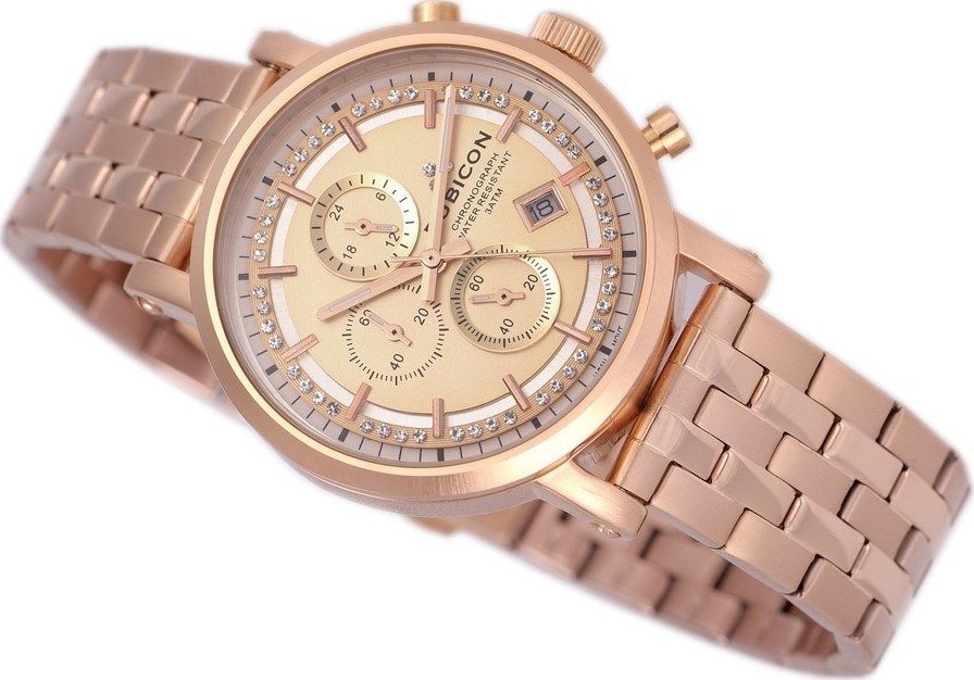 Zegarek Rubicon ZEGAREK DAMSKI RUBICON RNBD02 - CHRONOGRAF (zr637b)