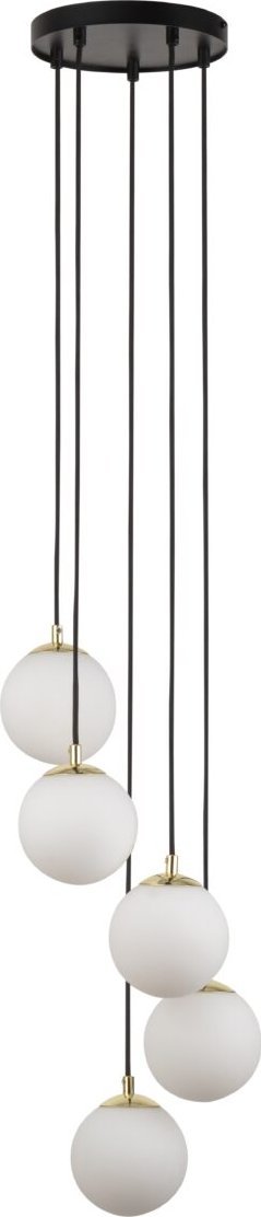 Lampa wisząca Sigma Długa lampa wisząca Kule Glamour do salonu hallu sypialni