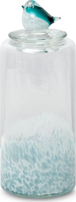 Eurofirany SZKŁO DEKORACYJNE DAGI (01) 12X12X32 CM TURKUSOWY