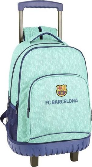 F.C. Barcelona Torba szkolna z kółkami Compact F.C. Barcelona 19/20 Turkusowy