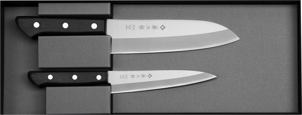 Tojiro Basic VG-10 Zestaw Nóż Santoku 16,5 cm + uniwersalny 13,5 cm