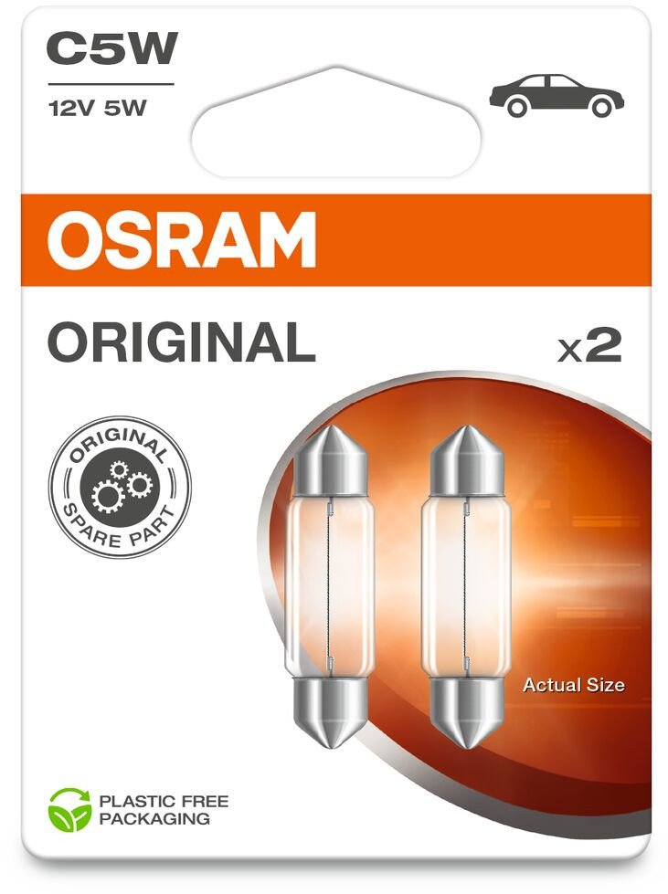CAR LIGHT OSRAM 6418-02B 5W 12V SV8.5-8