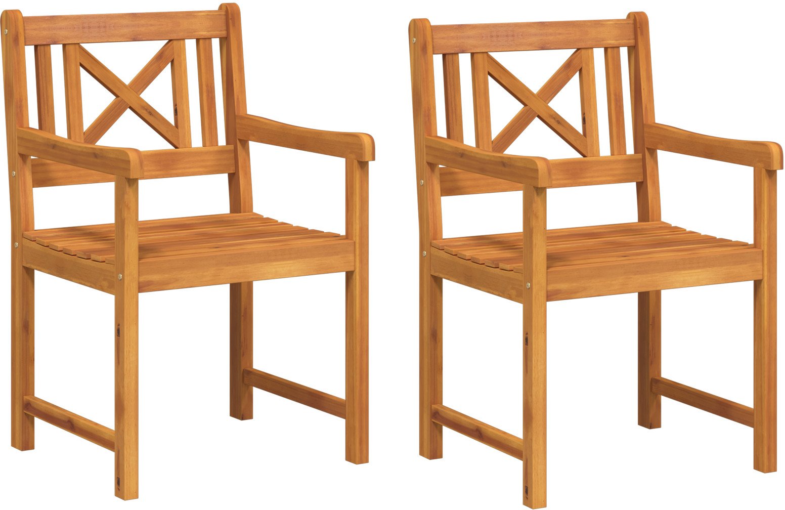 vidaXL Krzesła Ogrodowe 2 szt. 56x56x90 cm Lite drewno akacjowe