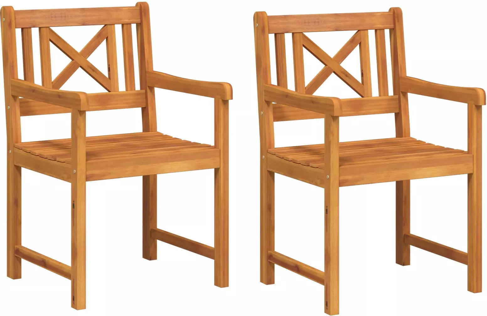 vidaXL Krzesła Ogrodowe 2 szt. 56x56x90 cm Lite drewno akacjowe