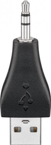 Adapter USB Goobay USB - Jack 3.5mm Czarny (JAB-854247)